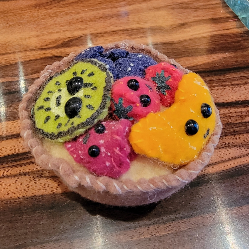 Lucy Sparrow Felt Fruit Tart 2019